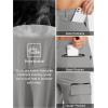 imageTACVASEN Mens Summer Outdoor Shorts Quick Dry Cargo Casual Work Hiking Shorts NO BeltLight Grey