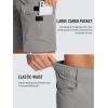imageTACVASEN Mens Summer Outdoor Shorts Quick Dry Cargo Casual Work Hiking Shorts NO BeltLight Grey