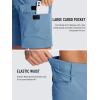 imageTACVASEN Mens Summer Outdoor Shorts Quick Dry Cargo Casual Work Hiking Shorts NO BeltLightblue