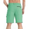 imageTACVASEN Mens Summer Outdoor Shorts Quick Dry Cargo Casual Work Hiking Shorts NO BeltMintgreen