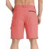 imageTACVASEN Mens Summer Outdoor Shorts Quick Dry Cargo Casual Work Hiking Shorts NO BeltPink