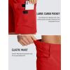 imageTACVASEN Mens Summer Outdoor Shorts Quick Dry Cargo Casual Work Hiking Shorts NO BeltTomatored