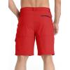 imageTACVASEN Mens Summer Outdoor Shorts Quick Dry Cargo Casual Work Hiking Shorts NO BeltTomatored