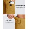imageTACVASEN Mens Summer Outdoor Shorts Quick Dry Cargo Casual Work Hiking Shorts NO BeltTurmeric