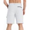 imageTACVASEN Mens Summer Outdoor Shorts Quick Dry Cargo Casual Work Hiking Shorts NO BeltWhite