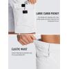 imageTACVASEN Mens Summer Outdoor Shorts Quick Dry Cargo Casual Work Hiking Shorts NO BeltWhite