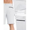 imageTACVASEN Mens Summer Outdoor Shorts Quick Dry Cargo Casual Work Hiking Shorts NO BeltWhite
