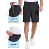 imageTACVASEN Mens Golf Shorts 9quot Stretch Dress Work Shorts Quick Dry Lightweight Casual Flat Front Shorts with 4 PocketsBlack