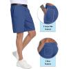 imageTACVASEN Mens Golf Shorts 9quot Stretch Dress Work Shorts Quick Dry Lightweight Casual Flat Front Shorts with 4 PocketsBlue Gray