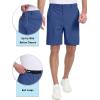 imageTACVASEN Mens Golf Shorts 9quot Stretch Dress Work Shorts Quick Dry Lightweight Casual Flat Front Shorts with 4 PocketsBlue Gray