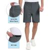 imageTACVASEN Mens Golf Shorts 9quot Stretch Dress Work Shorts Quick Dry Lightweight Casual Flat Front Shorts with 4 PocketsDark Grey