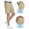 imageTACVASEN Mens Golf Shorts 9quot Stretch Dress Work Shorts Quick Dry Lightweight Casual Flat Front Shorts with 4 PocketsKhaki