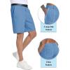 imageTACVASEN Mens Golf Shorts 9quot Stretch Dress Work Shorts Quick Dry Lightweight Casual Flat Front Shorts with 4 PocketsLight Blue
