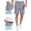 imageTACVASEN Mens Golf Shorts 9quot Stretch Dress Work Shorts Quick Dry Lightweight Casual Flat Front Shorts with 4 PocketsLight Grey