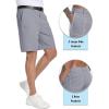 imageTACVASEN Mens Golf Shorts 9quot Stretch Dress Work Shorts Quick Dry Lightweight Casual Flat Front Shorts with 4 PocketsLight Grey