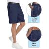 imageTACVASEN Mens Golf Shorts 9quot Stretch Dress Work Shorts Quick Dry Lightweight Casual Flat Front Shorts with 4 PocketsNavy