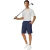 imageTACVASEN Mens Golf Shorts 9quot Stretch Dress Work Shorts Quick Dry Lightweight Casual Flat Front Shorts with 4 PocketsNavy