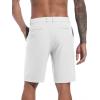 imageTACVASEN Mens Golf Shorts 9quot Stretch Dress Work Shorts Quick Dry Lightweight Casual Flat Front Shorts with 4 PocketsWhite