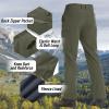 imageTACVASEN Mens Hiking Pants Fleece Lined Cargo Work Pants with 5 Pockets for Fishing Camping TravelArmy Green