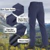 imageTACVASEN Mens Hiking Pants Fleece Lined Cargo Work Pants with 5 Pockets for Fishing Camping TravelNavy
