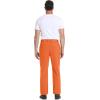 imageTACVASEN Mens Hiking Pants Fleece Lined Cargo Work Pants with 5 Pockets for Fishing Camping TravelOrange
