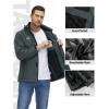 imageTACVASEN Mens Lightweight Windbreaker Rain Jacket with Hooded Water Resistant Outdoor Raincoat for Men Hiking TravelGray