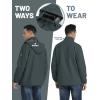 imageTACVASEN Mens Lightweight Windbreaker Rain Jacket with Hooded Water Resistant Outdoor Raincoat for Men Hiking TravelGray