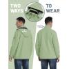 imageTACVASEN Mens Lightweight Windbreaker Rain Jacket with Hooded Water Resistant Outdoor Raincoat for Men Hiking TravelLight Green