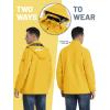 imageTACVASEN Mens Lightweight Windbreaker Rain Jacket with Hooded Water Resistant Outdoor Raincoat for Men Hiking TravelYellow