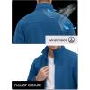 imageTACVASEN Mens Polar Fleece Jackets Lightweight Soft Winter Thermal Coats Outdoor Windproof Zip Up Jacket with PocketsGreen Blue