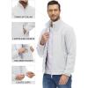 imageTACVASEN Mens Polar Fleece Jackets Lightweight Soft Winter Thermal Coats Outdoor Windproof Zip Up Jacket with PocketsWhite