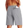 imageTACVASEN Mens Running Athletic Shorts Quick Dry Lightweight Gym Sports Basketball Hiking Short with 3 Zipper PocketsA Light Grey