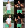 imageTACVASEN Mens Running Athletic Shorts Quick Dry Lightweight Gym Sports Basketball Hiking Short with 3 Zipper PocketsA Mint Green