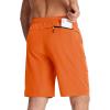 imageTACVASEN Mens Running Athletic Shorts Quick Dry Lightweight Gym Sports Basketball Hiking Short with 3 Zipper PocketsA Orange