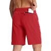 imageTACVASEN Mens Running Athletic Shorts Quick Dry Lightweight Gym Sports Basketball Hiking Short with 3 Zipper PocketsA Tomato Red