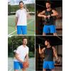 imageTACVASEN Mens Running Athletic Shorts Quick Dry Lightweight Gym Sports Basketball Hiking Short with 3 Zipper PocketsB Azure