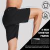imageTACVASEN Mens Running Athletic Shorts Quick Dry Lightweight Gym Sports Basketball Hiking Short with 3 Zipper PocketsB Bk