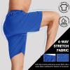 imageTACVASEN Mens Running Athletic Shorts Quick Dry Lightweight Gym Sports Basketball Hiking Short with 3 Zipper PocketsB Color Blue