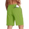 imageTACVASEN Mens Running Athletic Shorts Quick Dry Lightweight Gym Sports Basketball Hiking Short with 3 Zipper PocketsB Fruit Green
