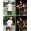 imageTACVASEN Mens Running Athletic Shorts Quick Dry Lightweight Gym Sports Basketball Hiking Short with 3 Zipper PocketsB Green