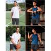 imageTACVASEN Mens Running Athletic Shorts Quick Dry Lightweight Gym Sports Basketball Hiking Short with 3 Zipper PocketsB Gy