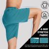 imageTACVASEN Mens Running Athletic Shorts Quick Dry Lightweight Gym Sports Basketball Hiking Short with 3 Zipper PocketsB Lake Blue