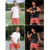 imageTACVASEN Mens Running Athletic Shorts Quick Dry Lightweight Gym Sports Basketball Hiking Short with 3 Zipper PocketsB Watermelon Red