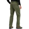 imageTACVASEN Mens Tactical Military Pants Lightweight Hiking Pants 9 Pockets Water Resistant Cargo Work Pants ConstructionArmy Green