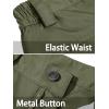 imageTACVASEN Mens Tactical Military Pants Lightweight Hiking Pants 9 Pockets Water Resistant Cargo Work Pants ConstructionArmy Green