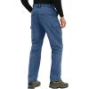 imageTACVASEN Mens Tactical Military Pants Lightweight Hiking Pants 9 Pockets Water Resistant Cargo Work Pants ConstructionBlue Gray