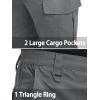imageTACVASEN Mens Tactical Military Pants Lightweight Hiking Pants 9 Pockets Water Resistant Cargo Work Pants ConstructionDark Grey