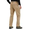 imageTACVASEN Mens Tactical Military Pants Lightweight Hiking Pants 9 Pockets Water Resistant Cargo Work Pants ConstructionKhaki