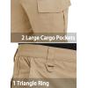 imageTACVASEN Mens Tactical Military Pants Lightweight Hiking Pants 9 Pockets Water Resistant Cargo Work Pants ConstructionKhaki