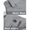 imageTACVASEN Mens Tactical Military Pants Lightweight Hiking Pants 9 Pockets Water Resistant Cargo Work Pants ConstructionLight Grey